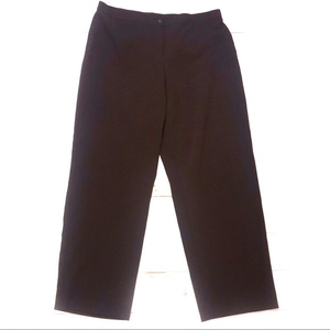 Pantology 18 Women’s Plus-size brown wide‎ leg high rise career classic pants